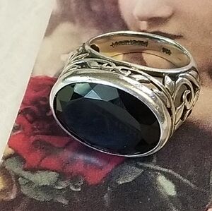 Rare Silpada Sterling Silver & Chalcedony Ring